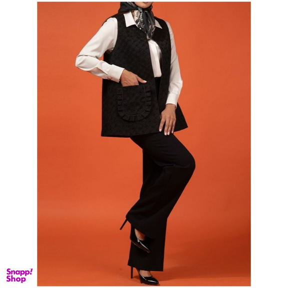 جلیقه رسمی زنانه برنس کد 70101 رنگ مشکی