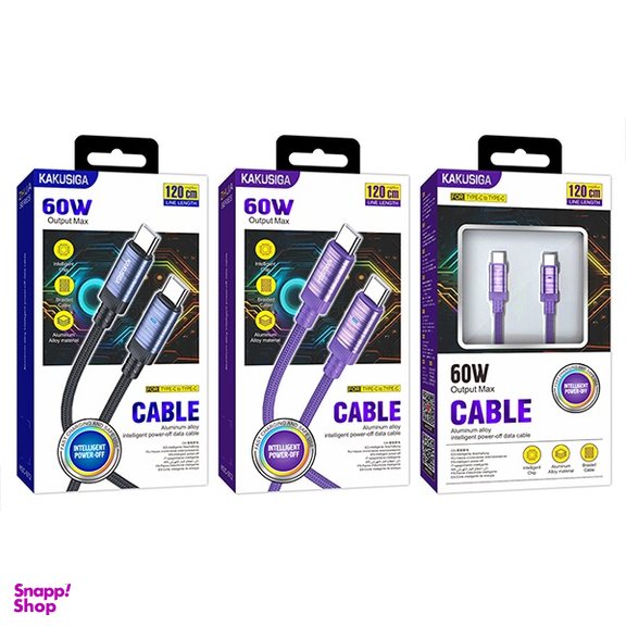 کابل شارژ Type-C کاکوسیگا مدل KSC-972 طول 1.2 متر
