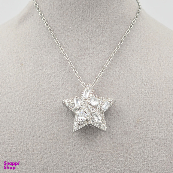 گردنبند زنانه طرح ستاره سواروسکی کد swar1