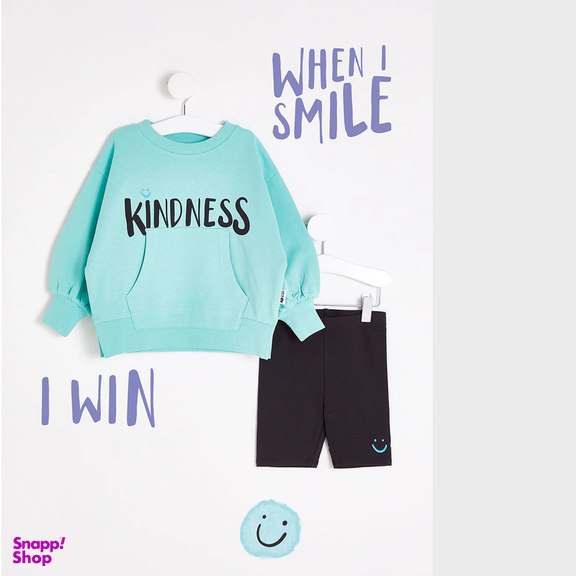 ست سویشرت و شورت دخترانه جورج مدل Kindness