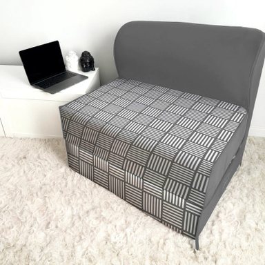 مبل تختخواب شو یک نفره نوپه هوم مدل تشک شو طرح مینیمال حصیری کد M1096