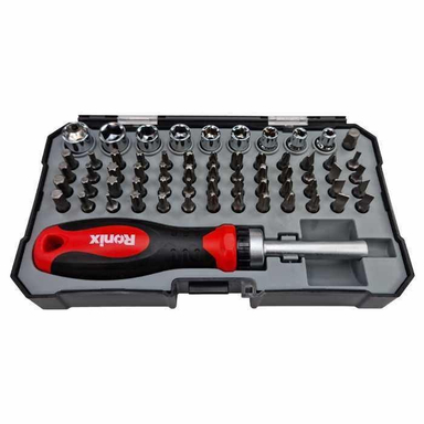 پیچ گوشتی و سری بکس رونیکس کد RH-2716 مجموعه 63 عددی
