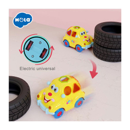 بازی آموزشی هولا مدل ماشین اشکال میوه‌ای موزیکال کد 516