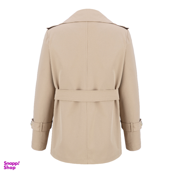 بارانی زنانه السانا مدل فرنوشا کد 230608 رنگ کرم