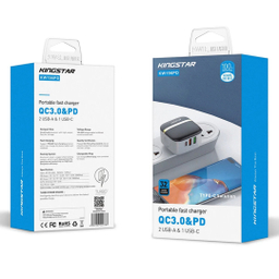 شارژر دیواری 32 وات کینگ استار مدل KW196 PD به همراه کابل USB-C
