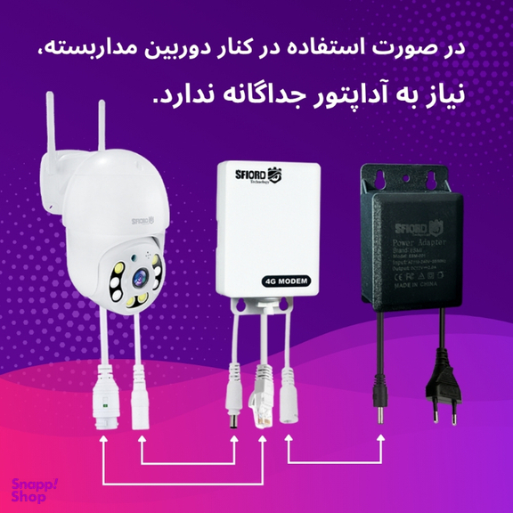 دوربین مداربسته تحت شبکه اسفیورد مدل Z316