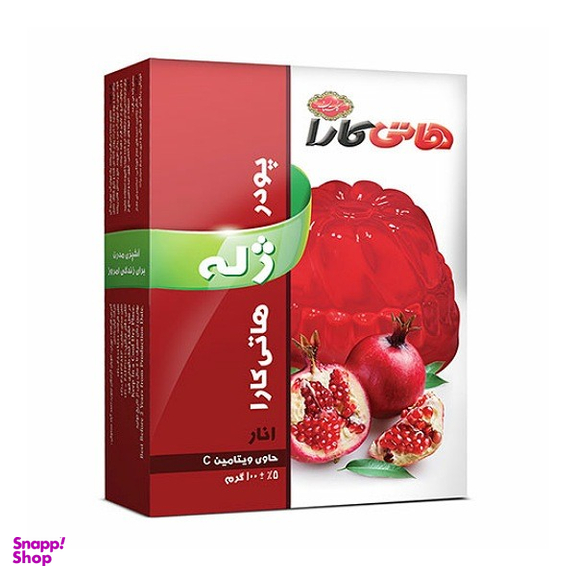 پودر ژله انار هاتی کارا وزن 100 گرم