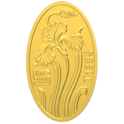 شمش طلا 24 عیار طلای محمد مدل گل زنبق Zep