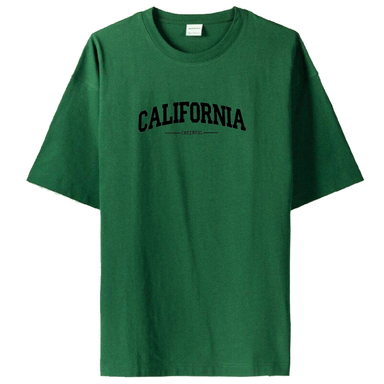 تیشرت لانگ کد TL34 طرح کالیفرنیا رنگ سبز