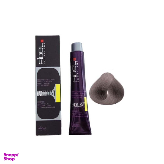 رنگ مو فیدل اکسلنت شماره 7.1 رنگ بلوند دودی متوسط حجم 100 میلی لیتر