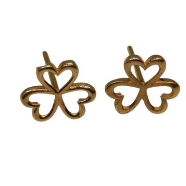 گوشواره طلا 18 عیار زنانه مدل شبدر