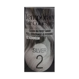 اسپری رنگ مو تاپیک هیر فیلر مدل Temporary حجم 150 میلی لیتر رنگ نقره ای