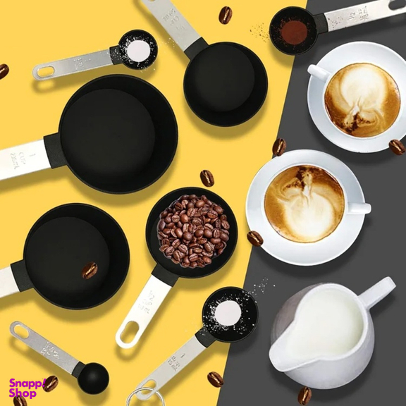 پیمانه اندازه‌گیری قهوه و ادویه شنگیا مدل ml بسته 8 عددی