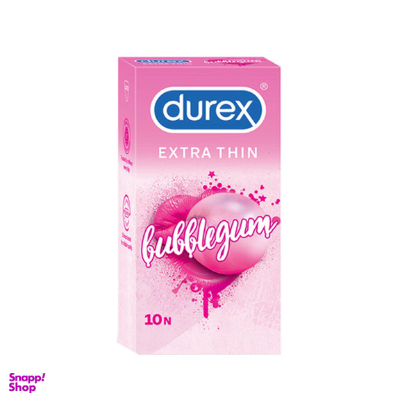 کاندوم دورکس مدل Extra Thin bubblegum بسته 10 عددی