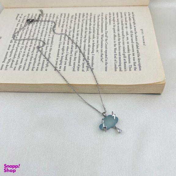 گردنبند زنانه طرح ابر کد N4581
