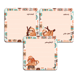 مگنت یخچال لاژید مدل یادداشت کد MGNT018 سایز 9×9 سانتی متر بسته 3 عددی