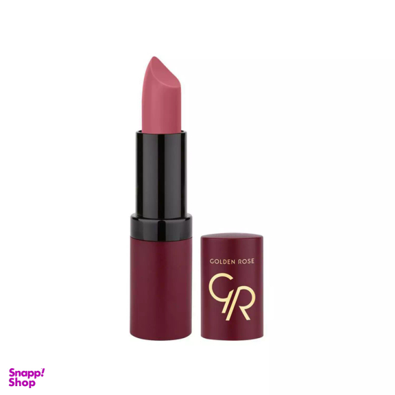 رژ لب جامد گلدن رز مدل ولوت شماره 12