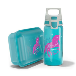 ست قمقمه و ظرف غذای کودک سیگ مدل VIVA SCHOOL SET UNICORN