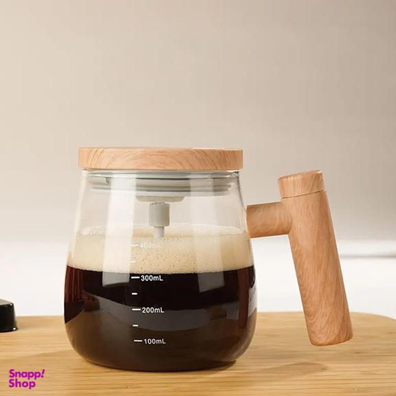 ماگ همزن دار مدل EM-CUP به همراه 2 عدد باتری نیم قلم