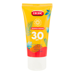 کرم ضد آفتاب بی رنگ ببک مدل SPF 30 حجم 50 میلی لیتر