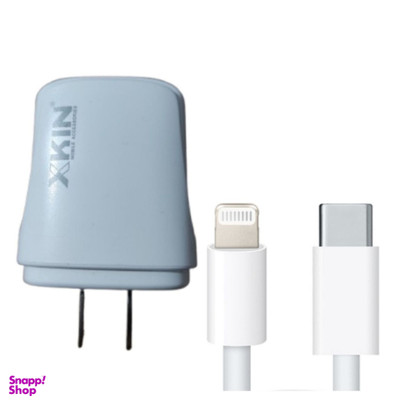 شارژر دیواری ایکس کین کد XK-HC49 به همراه کابل Type-C به Lightning