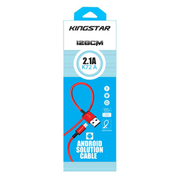 کابل تبدیل USB به MicroUSB کینگ استار مدل k72A طول 1.2 متر