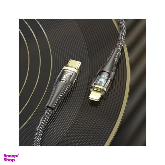کابل تبدیل USB-C به لایتنینگ هوکو مدل U121 27W طول 1.2 متر