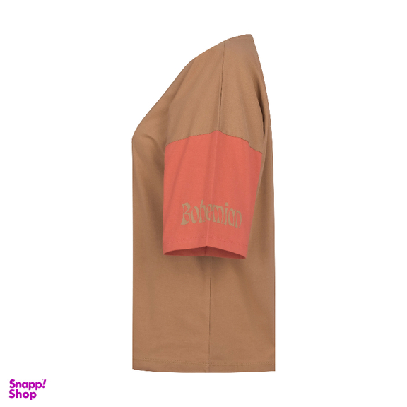 ست تیشرت و شلوارک زنانه لوینت کد 6341 رنگ کرم گلبهی