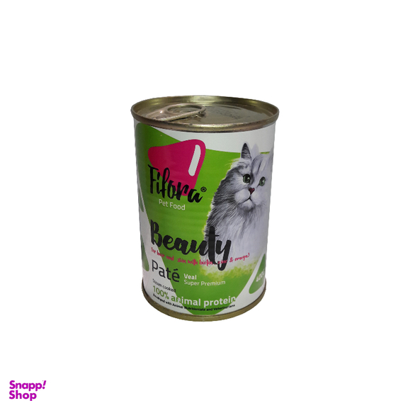 کنسرو غذای گربه فیفورا مدل پته با طعم گوشت گاو وزن 400 گرم