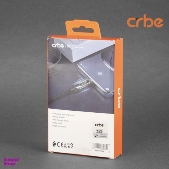کابل Type-C کربی مدل BE-C105CC 120W طول 1.2 متر