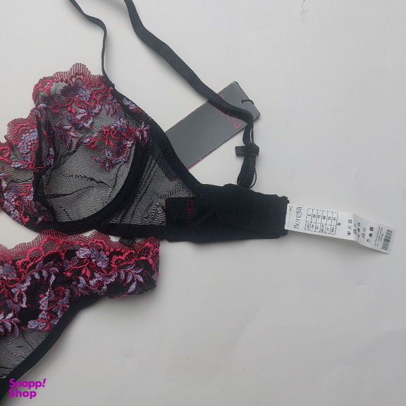 ست سوتین و شورت زنانه برتا کد 2020SP رنگ مشکی