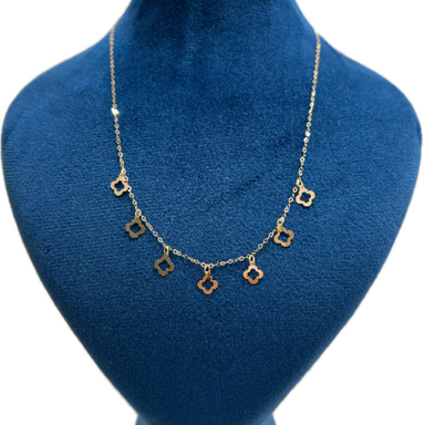 گردنبند طلا 18 عیار زنانه مدل ونکلیف کد D100013