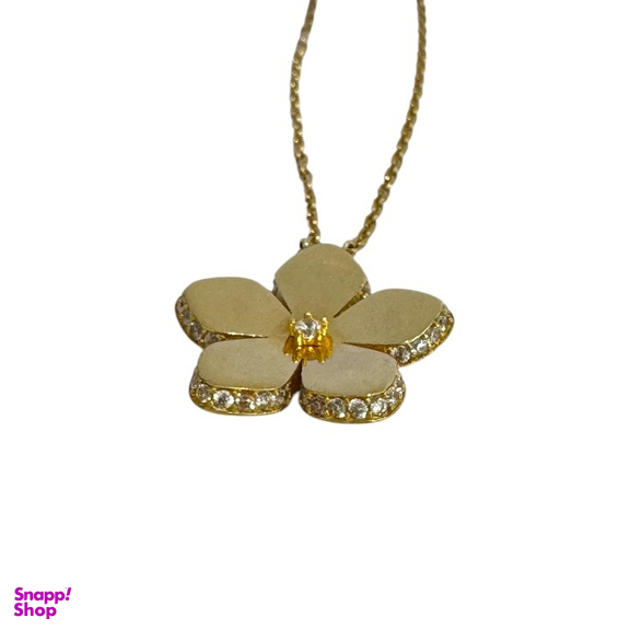 گردنبند طلا 18 عیار زنانه گالری سپینود طرح گل مدل NSG26