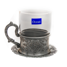 ست فنجان و نعلبکی مدل رز بسته 12 عددی