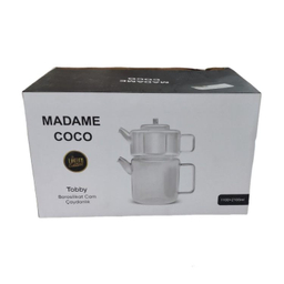 کتری و قوری پیرکس مادام کوکو مدل فلت کد 2321