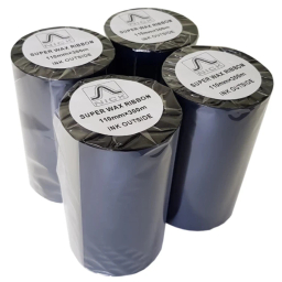 ریبون پرینتر لیبل زن نیک مدل wax 110×300m بسته 4 عددی
