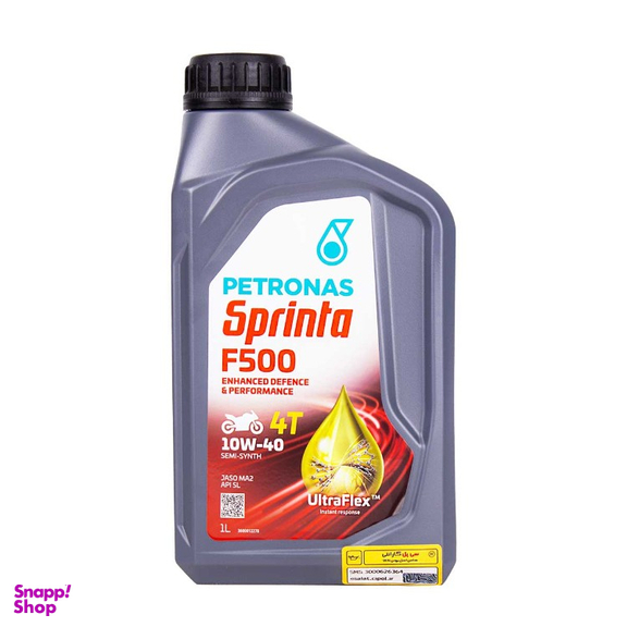 روغن موتور سیکلت پتروناس مدل sprinta F500 10w40 SL کد 885859 حجم 1 لیتر