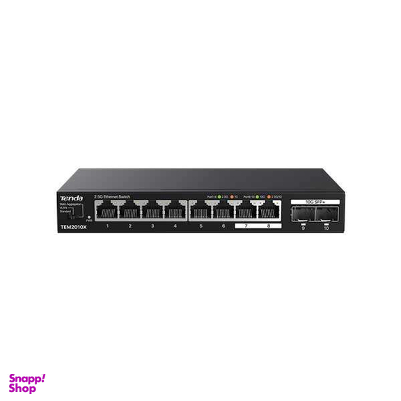 سوییچ غیرمدیریتی 8 پورت 2.5G تندا مدل TEM2010X