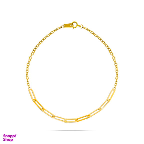 دستبند طلا 18 عیار زنانه سی گلد گالری مدل کارتیه زنجیری