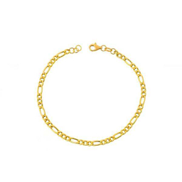 دستبند طلا 18 عیار زنانه اپال گلد مدل فیگارو G0404