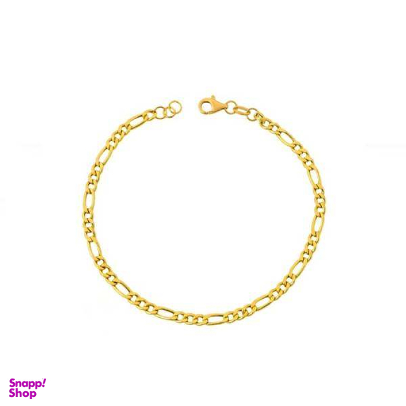 دستبند طلا 18 عیار زنانه اپال گلد مدل فیگارو G0404