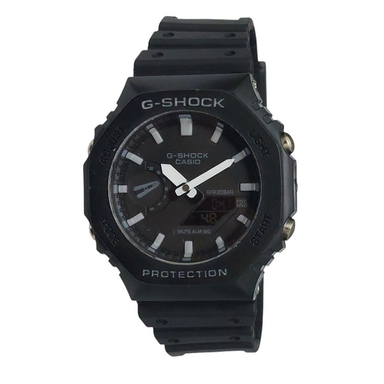 ساعت مچی طرح کاسیو جیشاک مدل دو زمانه کد G-SHOCK GA-2100 BK