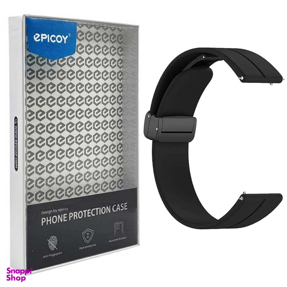 بند اپیکوی مدل SiliconeMag20 سایز 20mm مناسب برای ساعت هوشمند سامسونگ سری Galaxy Watch 4/5/5 Pro/6/ َActive1/2