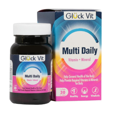 قرص مولتی دیلی گلوک ویت بسته 30 عددی
