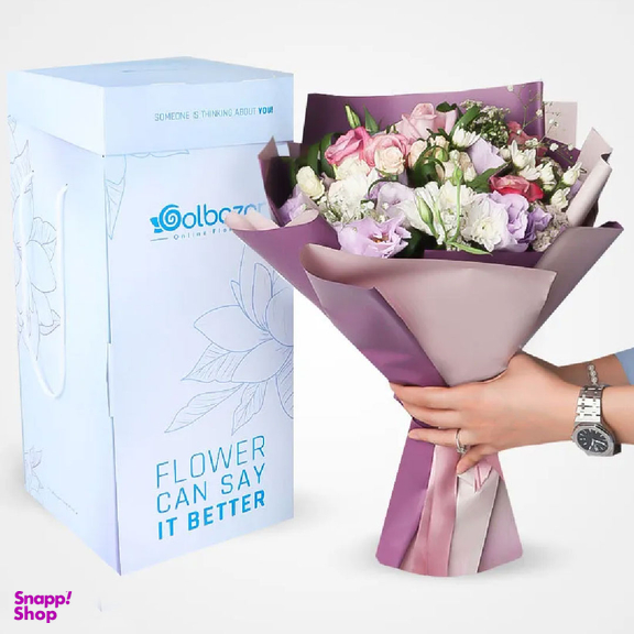 دسته گل طبیعی گل بازار مدل دامون