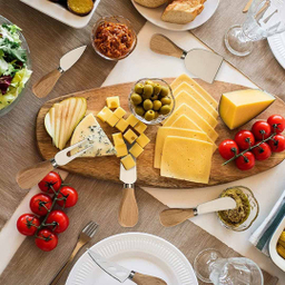 کارد و چنگال صبحانه خوری مدل دسته چوبی مجموعه 12 عددی