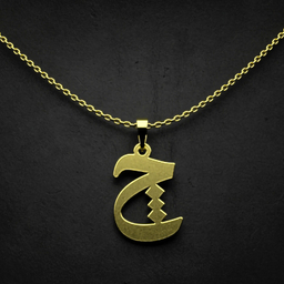 گردنبند طلا 18 عیار زنانه مدوپد مدل حرف چ کد I3-1-1371