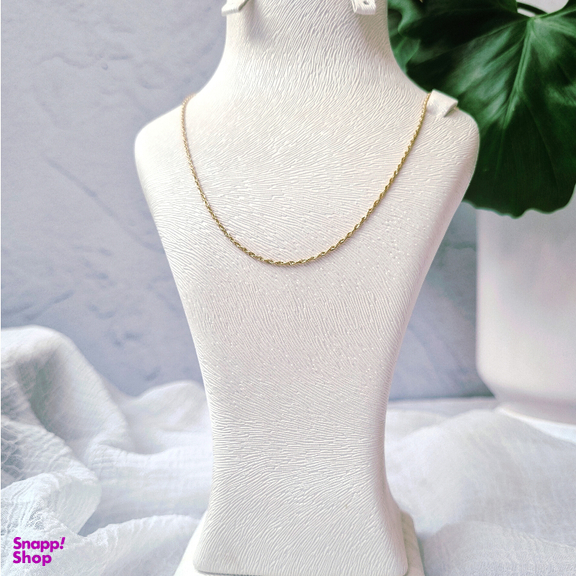 زنجیر طلا 18 زنانه عیار گوزن مدل طنابی کد 8UH68