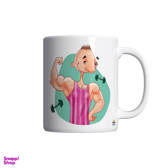 ماگ شادیت طرح لیوان خفن ترین بدن ساز دنیا کد 02