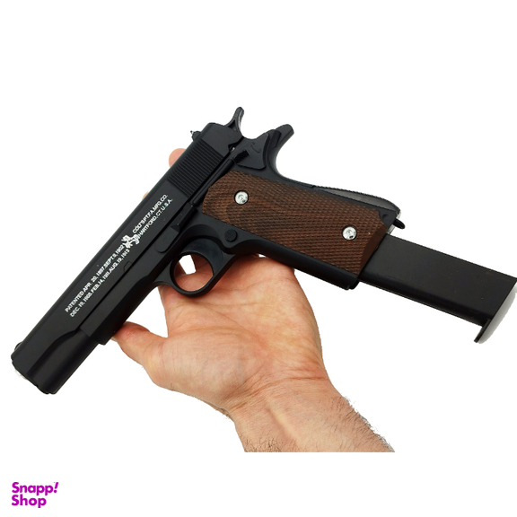 تفنگ بازی کلت فلزی ایر سافت گان کد C1911A+